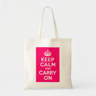 Bolso De Tela Pink caliente mantener la calma y continuar