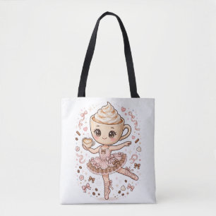 Bolso De Tela Pink Coquette Ballerina Cappuccina Tote