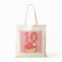 Pink Cupcake Birthday | Basic Tote