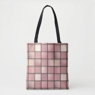 Bolso De Tela Pink Denim Tote Bag