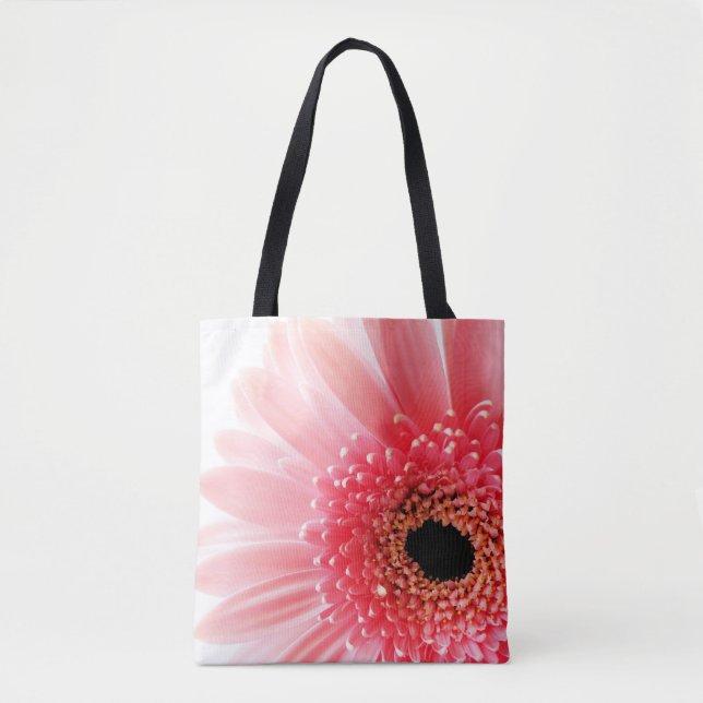 Bolso De Tela Pink Gerbera Daisy (Anverso)