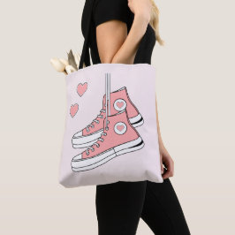 Bolso De Tela Pink Girly Sneakers