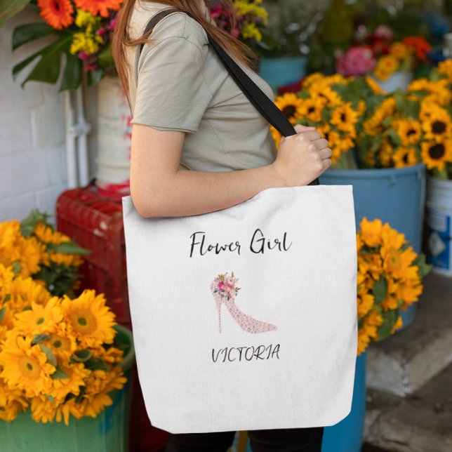 Bolso De Tela Pink High Heels Bridal Shower Tote Bags (Subido por el creador)