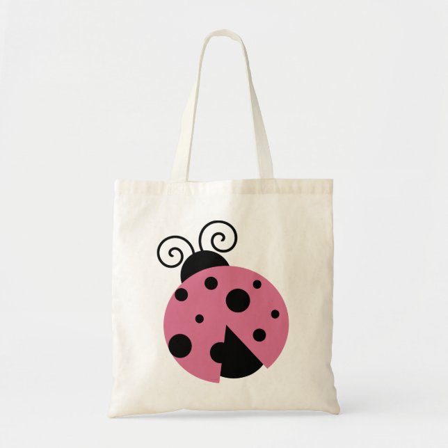 Bolso De Tela Pink Ladybug (Frente)