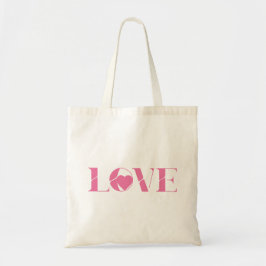 Bolso De Tela Pink Love Text Valentine's day