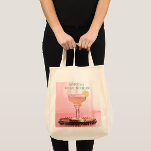 Bolso De Tela Pink Margarita y fiesta de fin de semana nupcial c