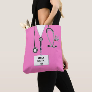 Bolso De Tela Pink Nurse Purse