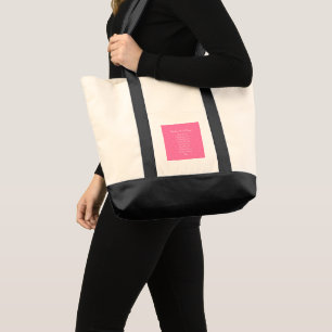 Bolso De Tela Pink (Oración Ángel de Guardian)