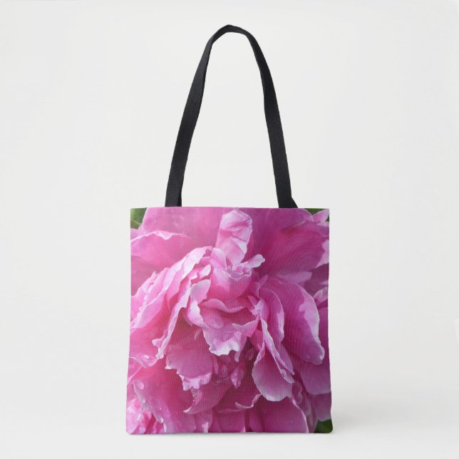 Bolso De Tela Pink Peony (Anverso)