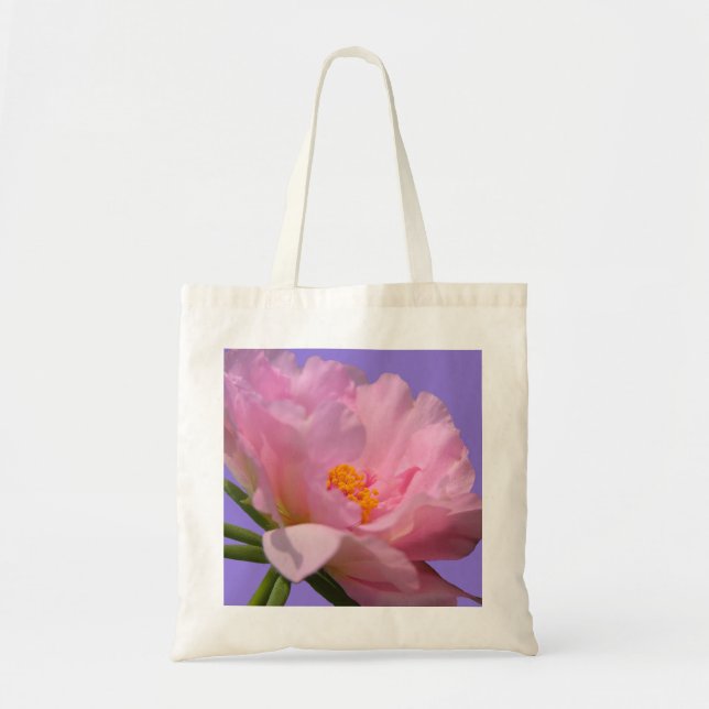 Bolso De Tela Pink Peony (Frente)