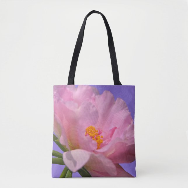 Bolso De Tela Pink Peony (Anverso)