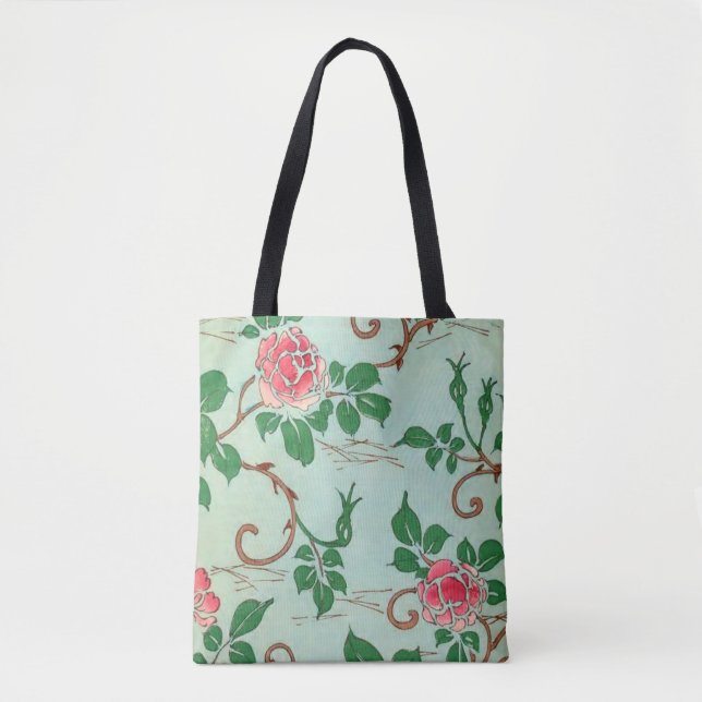 Bolso De Tela Pink roses - Shin Bijutsukai (Anverso)