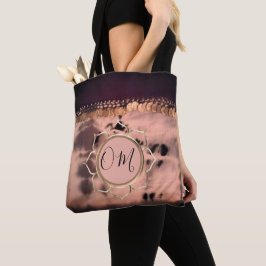 Bolso De Tela Pink Rubor Tie Dye OM Lotus