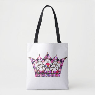 Bolso De Tela Pink Tiara
