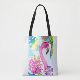 Bolso De Tela Pink Vibes Only – Pink Flamingo