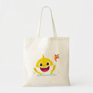 Bolso De Tela Pinkfong Baby Shark con texto