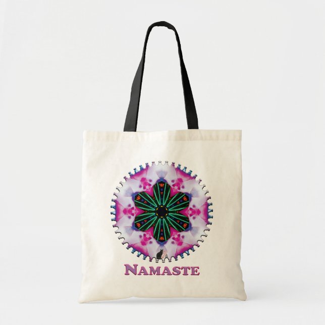 Bolso De Tela Pinkie Namaste Kaleidoscope (Frente)