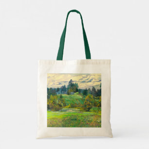 Bolso De Tela Pinos pintando acuarela