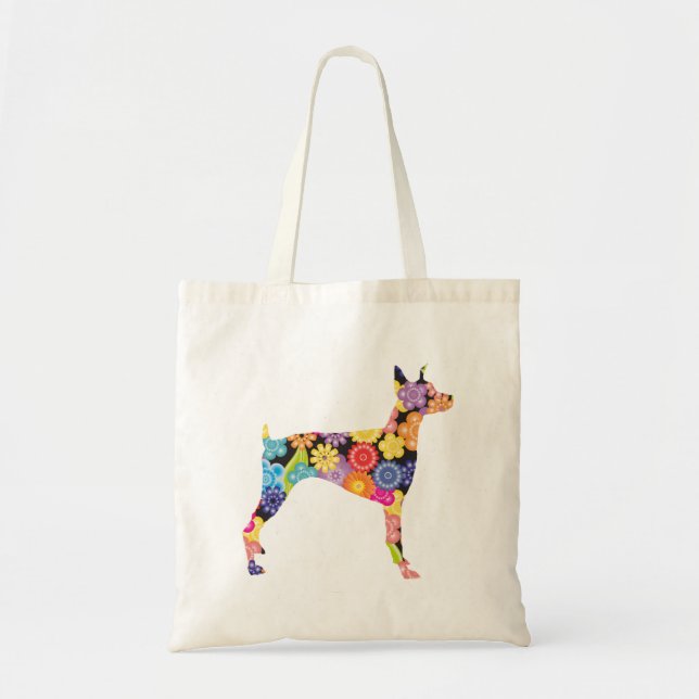 Bolso De Tela Pinscher del Doberman (Frente)