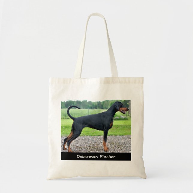Bolso De Tela Pinscher del Doberman (Frente)