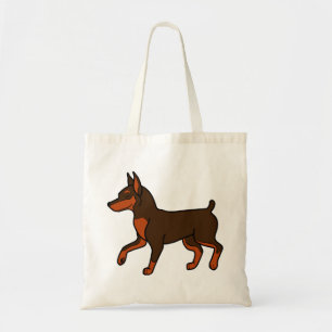 Bolso De Tela Pinscher miniatura del chocolate