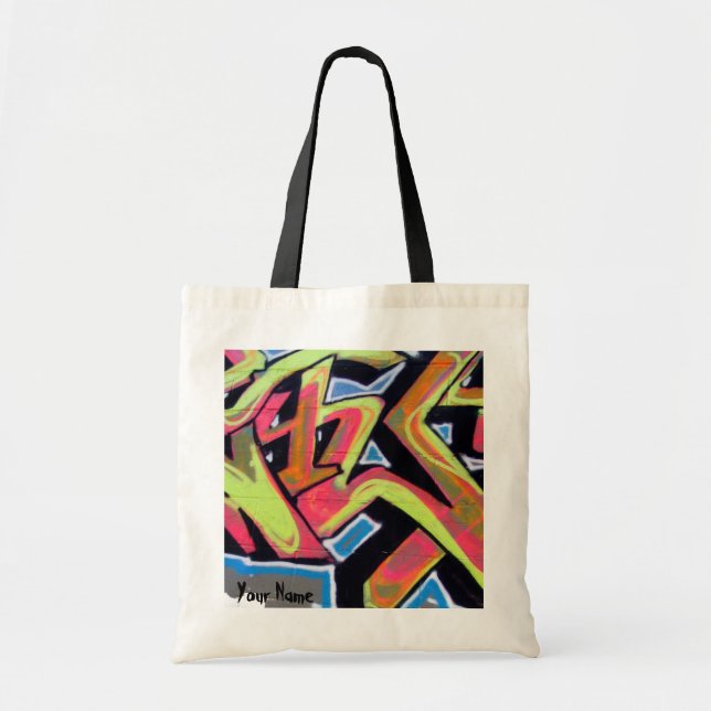 Bolso De Tela Pintada de Hip Hop personalizada (Frente)