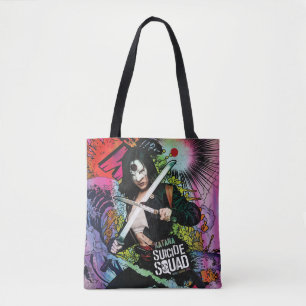 Bolso De Tela Pintada del carácter del pelotón el Katana del