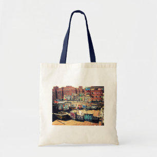 Bolso De Tela Pintada del tejado en Chinatown