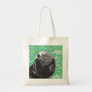 Bolso De Tela Pintado de orugas de mar dulce
