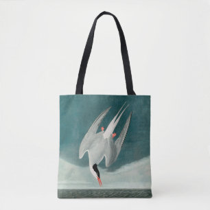 Bolso De Tela Pintado de vida silvestre del Ártico Tern Audubon