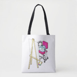 Bolso De Tela Pintador de peces ("Color del agua") -