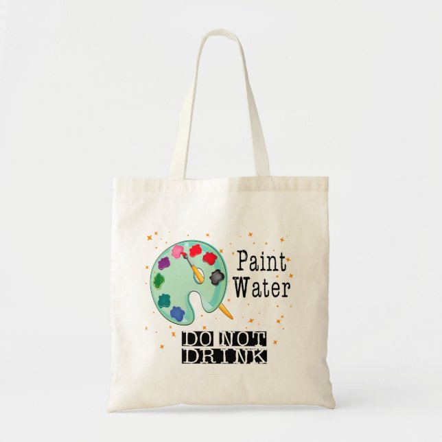 Bolso De Tela Pintar agua no beber (Frente)