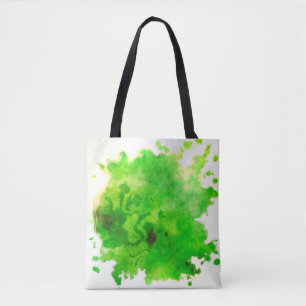 Bolso De Tela Pintar la tinta de acuarela
