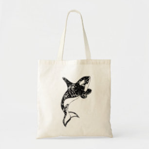 Bolso De Tela Pinte el arte de la orca de la salpicadura