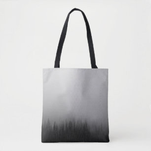 BOLSO DE TELA PINTURA ABSTRACTA DE BOSQUES DE PINO