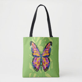 Bolso De Tela Pintura abstracta de mariposa