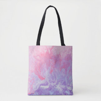 BOLSO DE TELA PINTURA ABSTRACTA DE ROPA Y PURPLE