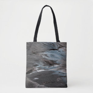 Bolso De Tela Pintura abstracta en negro y gris