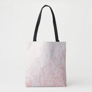 BOLSO DE TELA PINTURA ABSTRACTA EN ROJO Y BLANCO