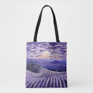 Bolso De Tela Pintura Art Decó de Lavender