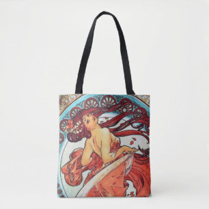 Bolso De Tela Pintura Art Nouveau de Alphonse Mucha Dance