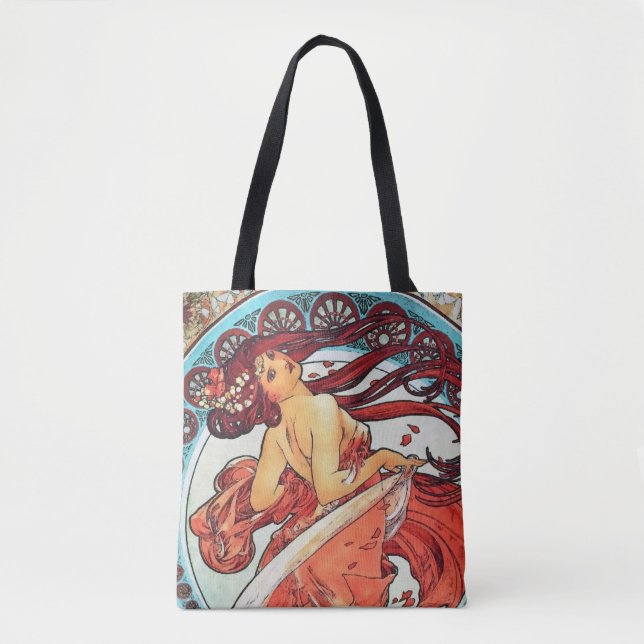 Bolso De Tela Pintura Art Nouveau de Alphonse Mucha Dance (Anverso)