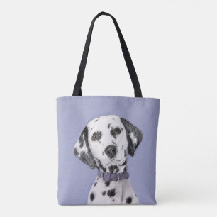 Bolso De Tela Pintura dálmata - Arte original de perro curado
