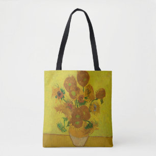 Bolso De Tela Pintura de 15 girasoles de Vincent Van Gogh