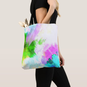 Bolso De Tela Pintura de acuarela abstracta