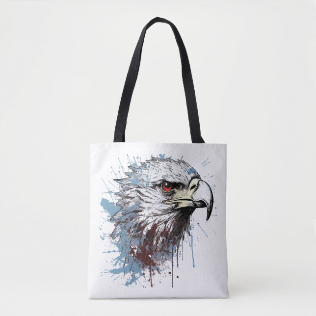 Bolso De Tela Pintura de águila (Anverso)