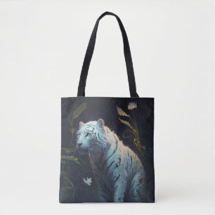 Bolso De Tela Pintura de animales de tigre al aire libre