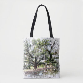 Bolso De Tela *~* Pintura de arte de Oak New Orleans Living Oaks