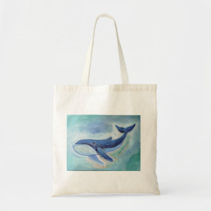 Bolso De Tela Pintura de ballena 