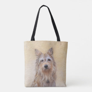 Bolso De Tela Pintura de Berger Picard - Arte de Perro Original.